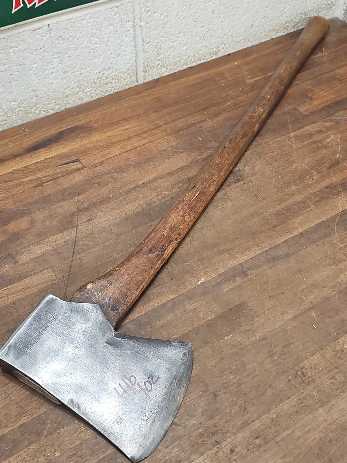 AC2- Antique COLLINS LEGITIMUS JERSEY PATTERN 4 lb 1 oz AXE