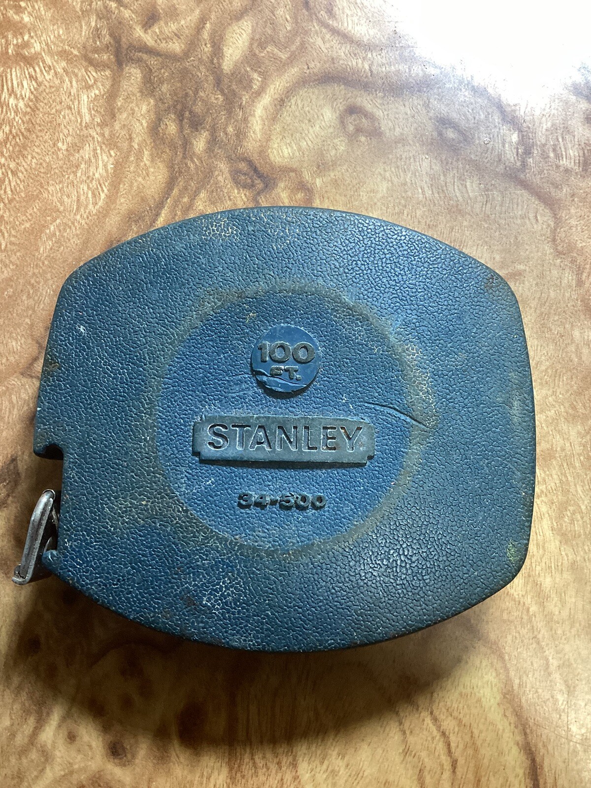 Vintage STANLEY 100 ft Tape Measure Model # 34-500 Made in USA