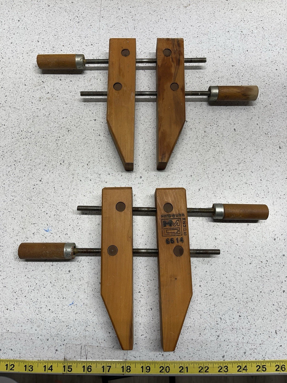 8″ HEMPE HMC Wooden Hand Screw Woodworking Tool 6614
