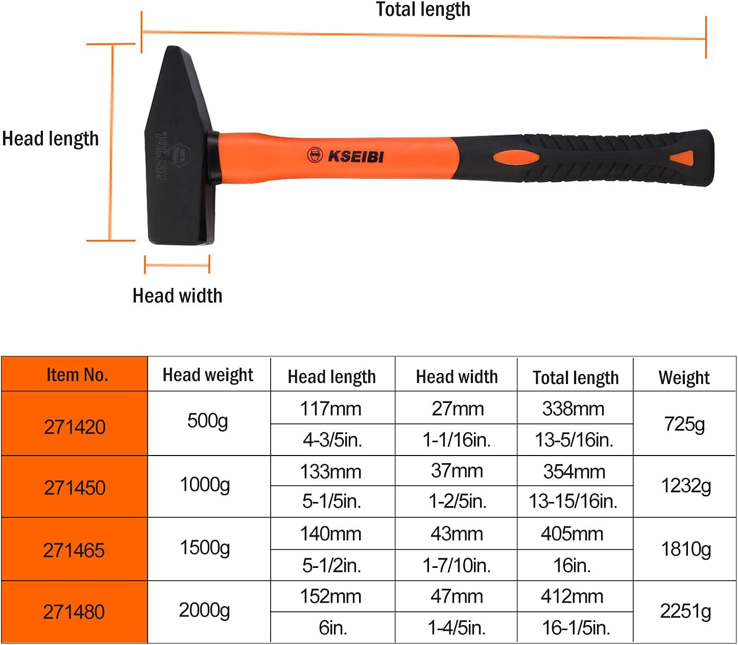 271420 Machinist Engineers Hammer, Forged Steel Cross Peen Sheet Metal