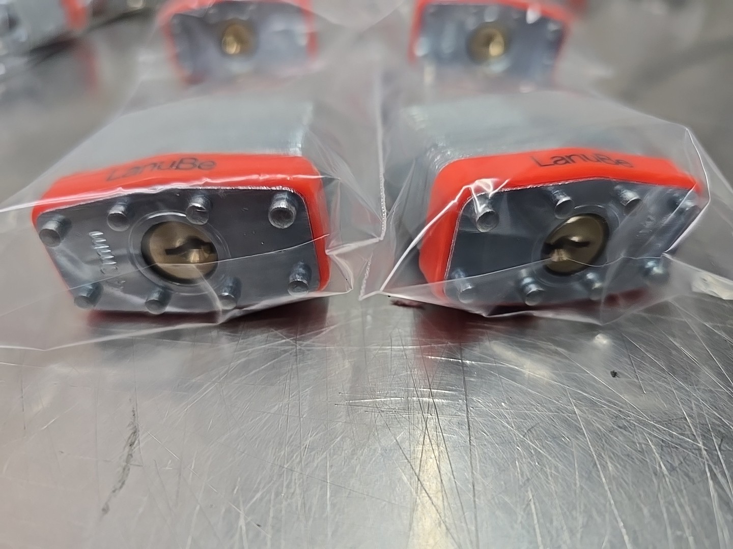 LanuBe 4-Pack Laminated Padlocks with Same Key Weather Resistant