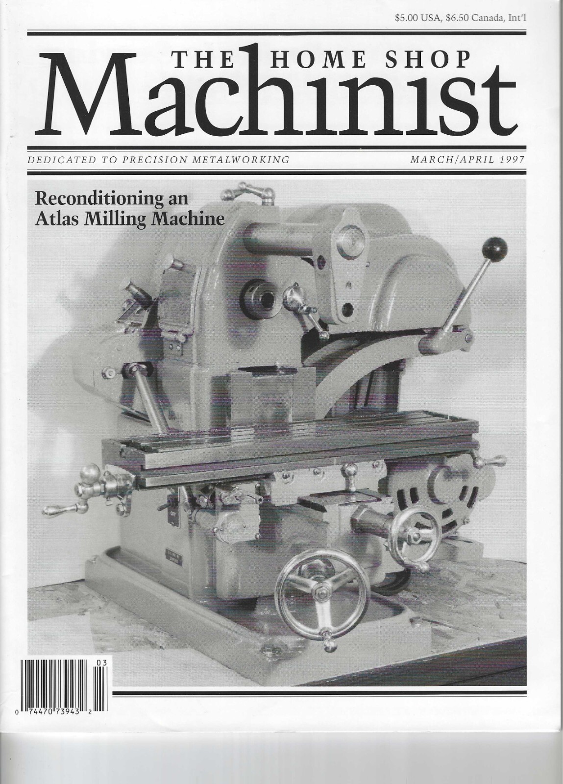 THE HOME SHOP MACHINIST, July/August 1996, Mill-Drill Adventures, Vintage