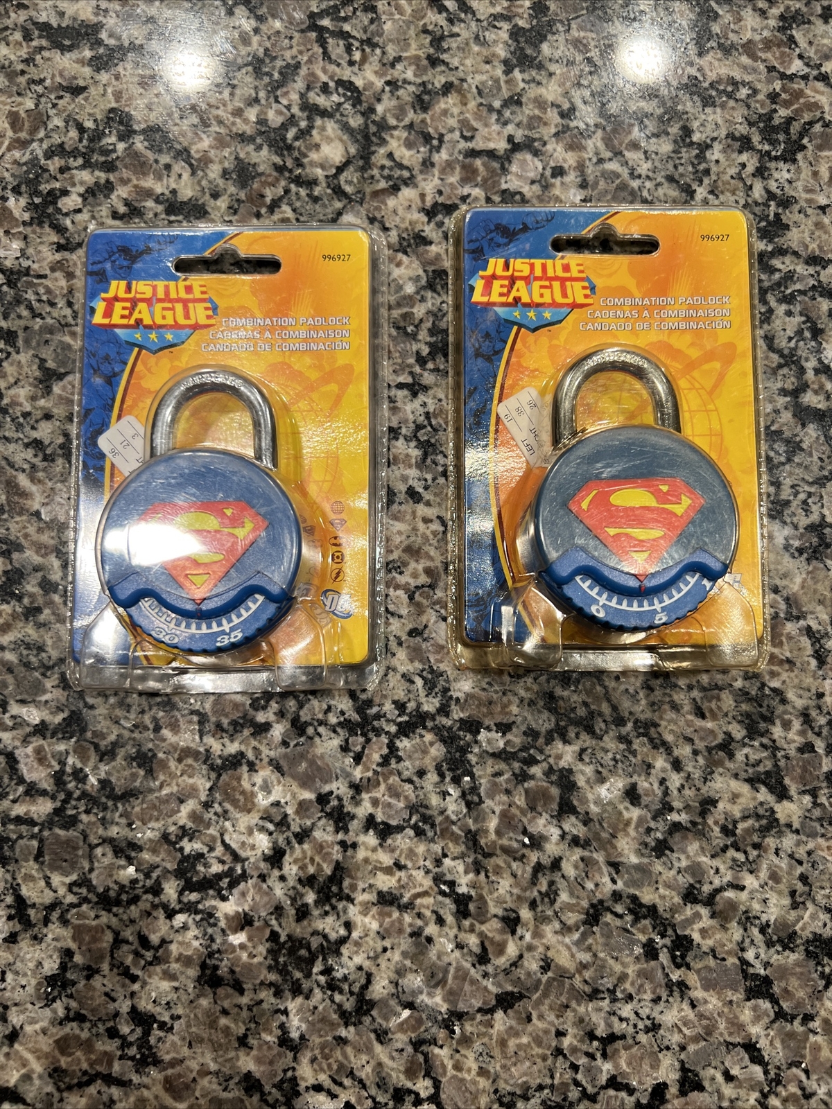 Vintage DC COMICS Justice League Superman Locker Combination PadLock Brand New