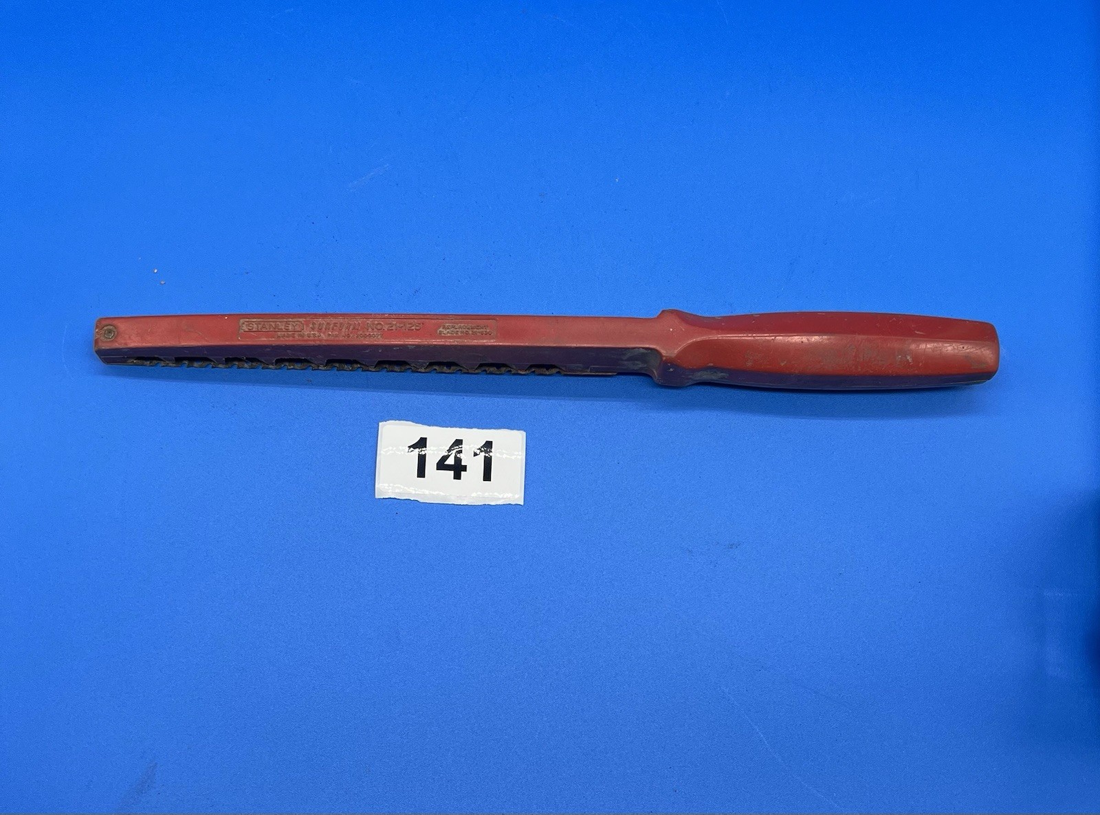 Stanley Surform File Rasp No. 21-125 Red Handle Shaping Tool Vintage Made in USA