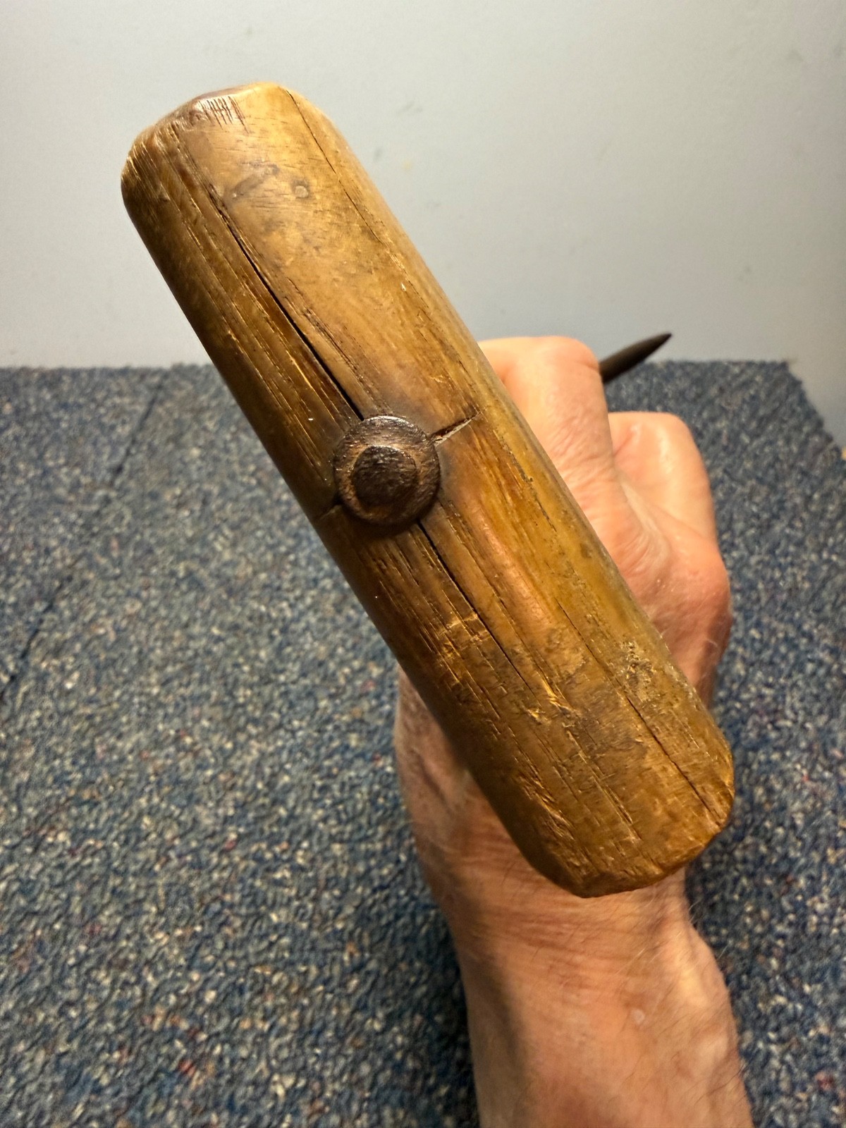 antique P. Lowentraut hay or box hook, very rare, very good condition