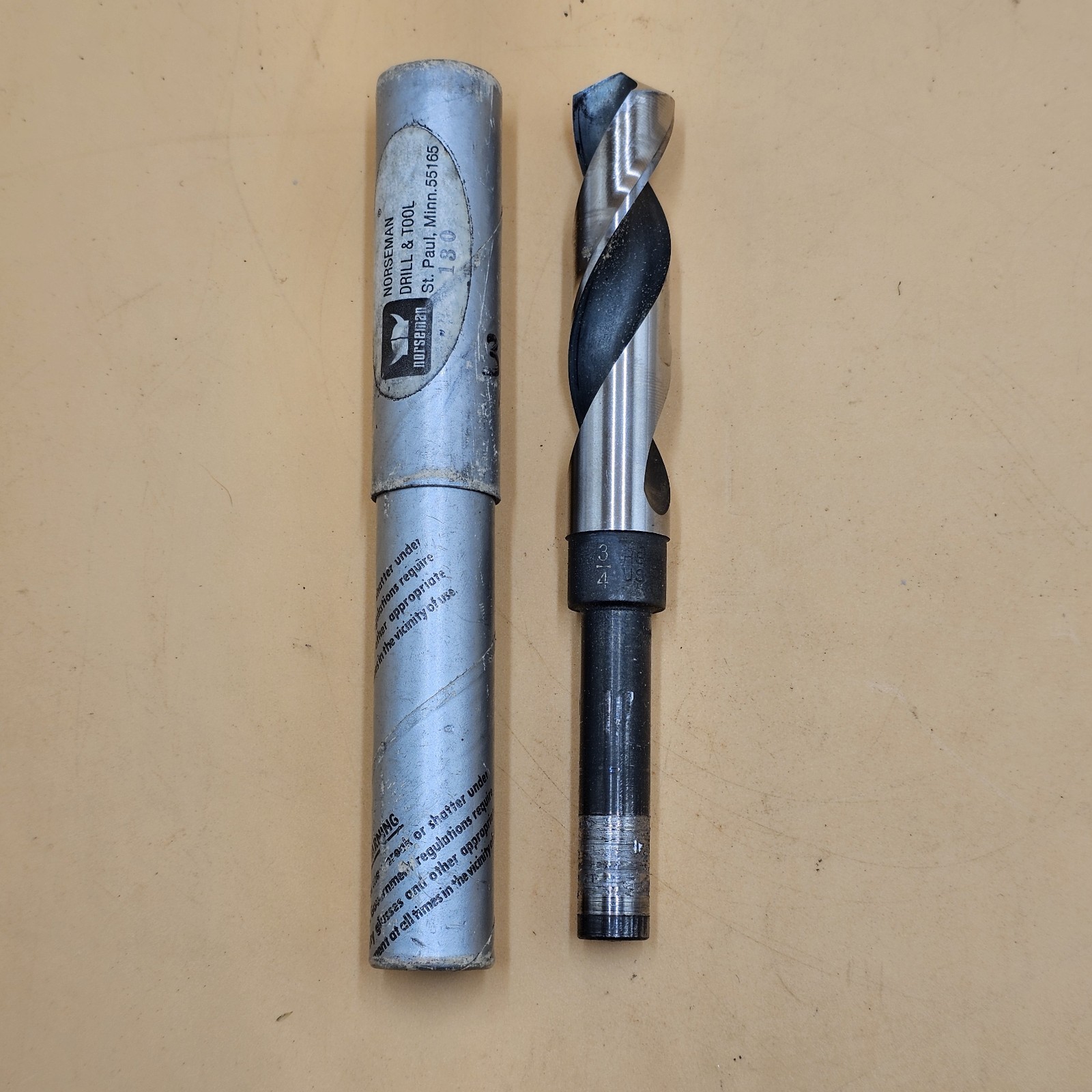 Vintage Norseman Drill & Tool 3/4″ HS Drill Bit 6″ Long Made In USA