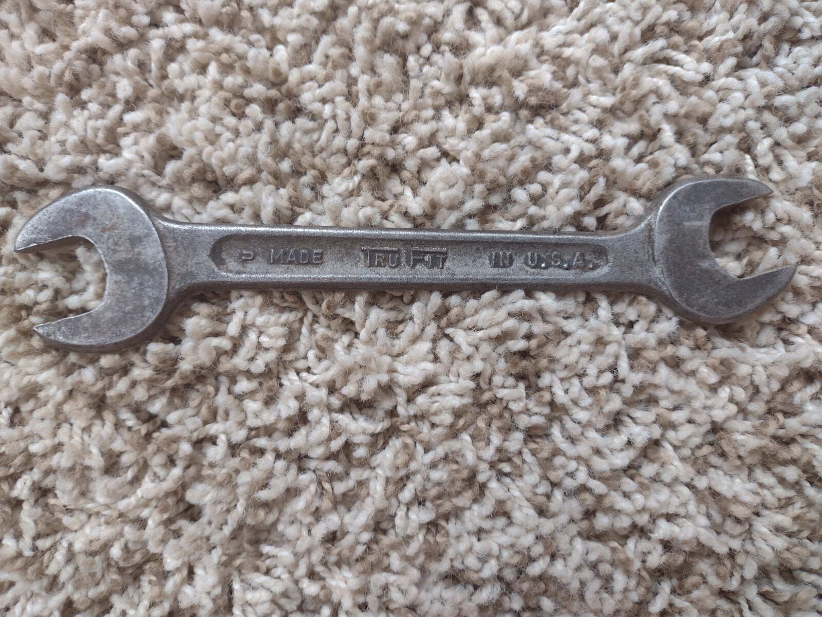 VINTAGE TRU FIT 5/8 X 19/32 OPEN END WRENCH USA