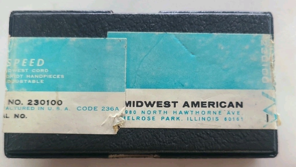 Midwest American A-Dec Rhino Air Motor Contra Angle Densco For Display/Parts