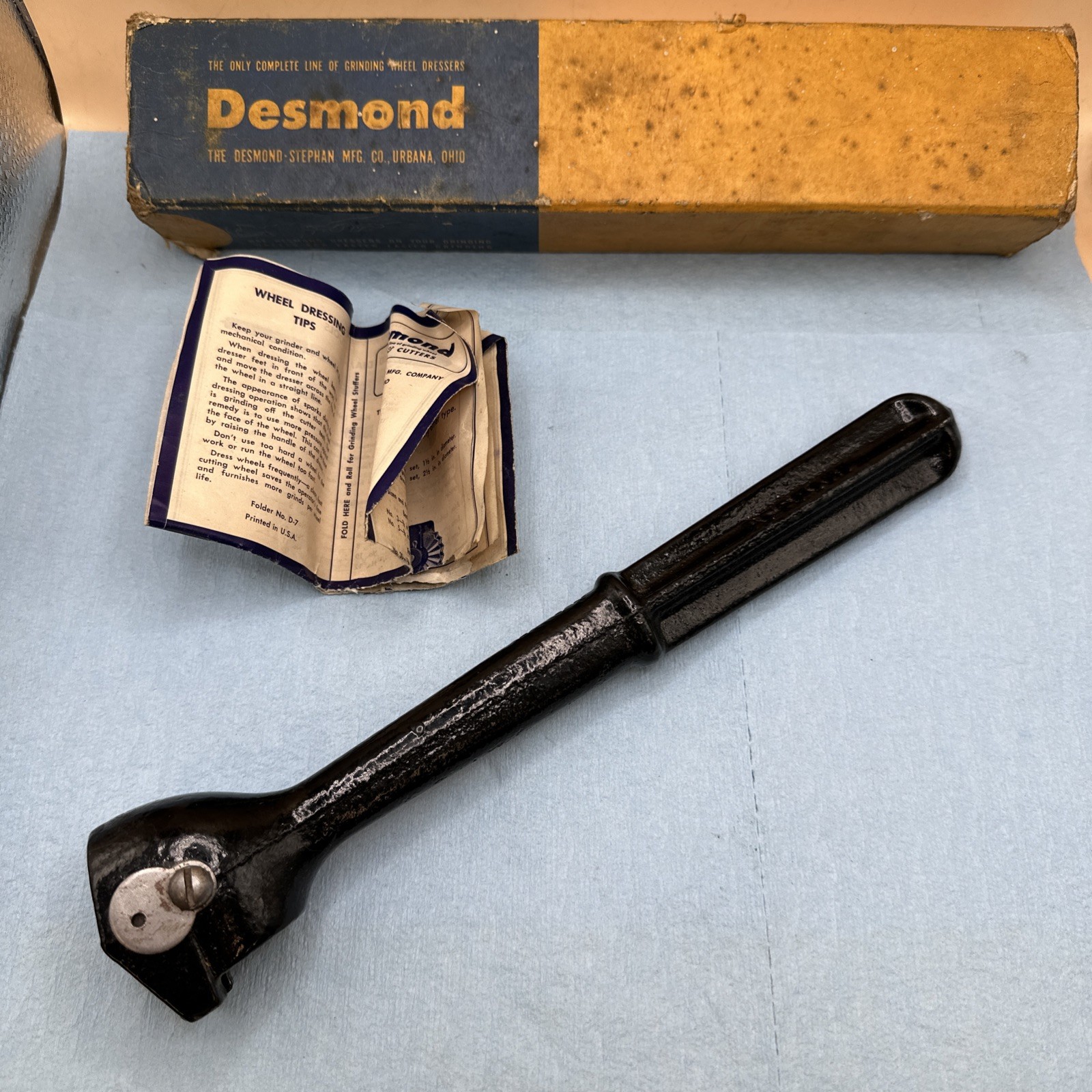 Desmond Urbana, Ohio No. 0 Grinding Wheel Dresser Tool USA 🇺🇸