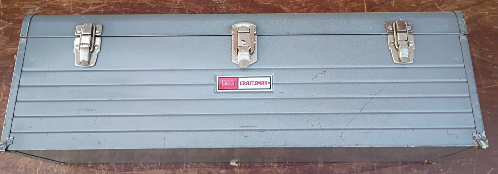 Vintage CRAFTSMAN No. 6517 30″ Carpenters Tool Box and tray. Made in USA.