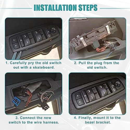 Front Left Driver Side Master Power Window Switch Fit for Lincoln MKC 2015