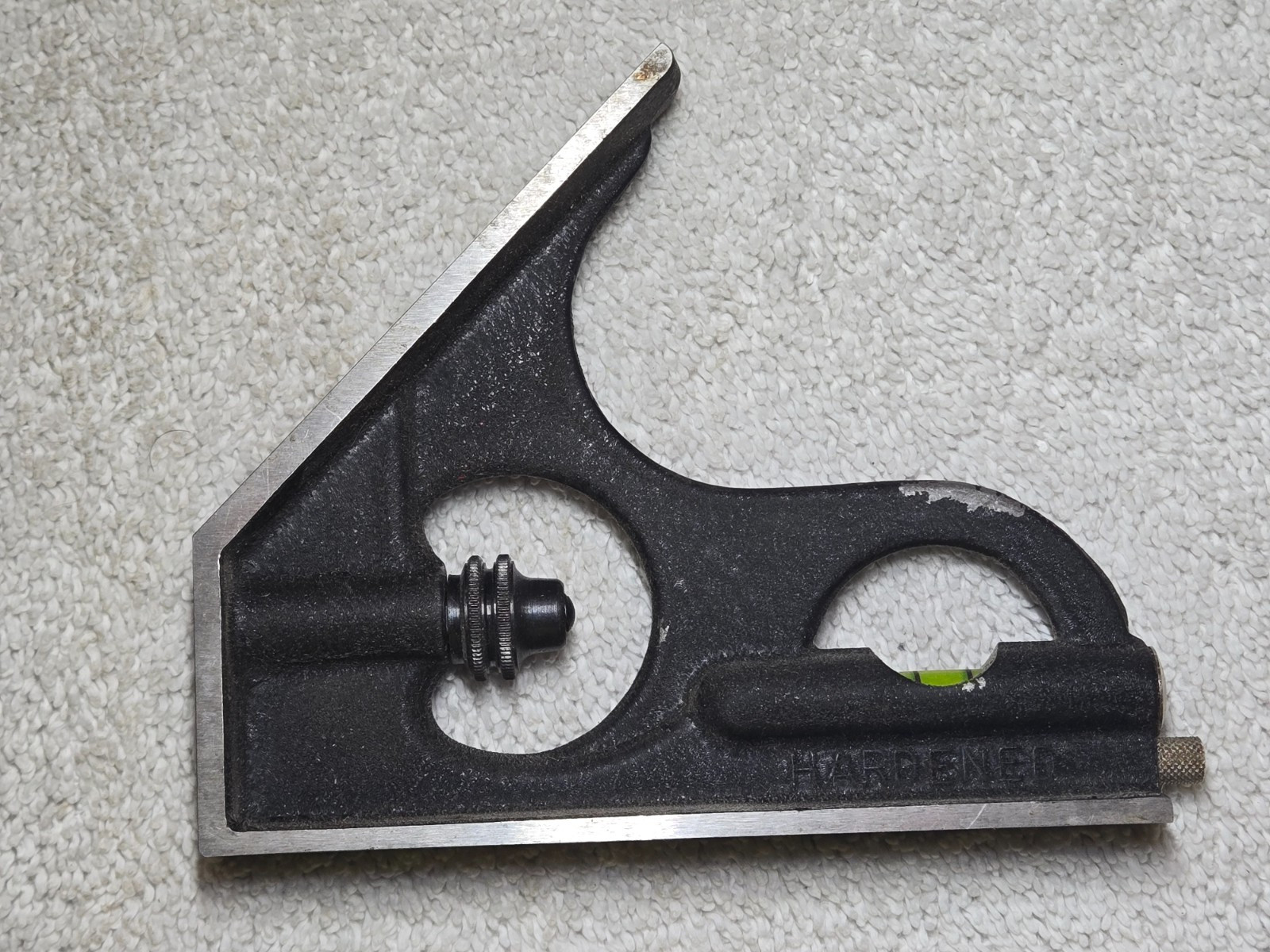Vintage Scherr Tumico 12 Inch Combination Square 4 pcs Head 3033-12 Center 12″