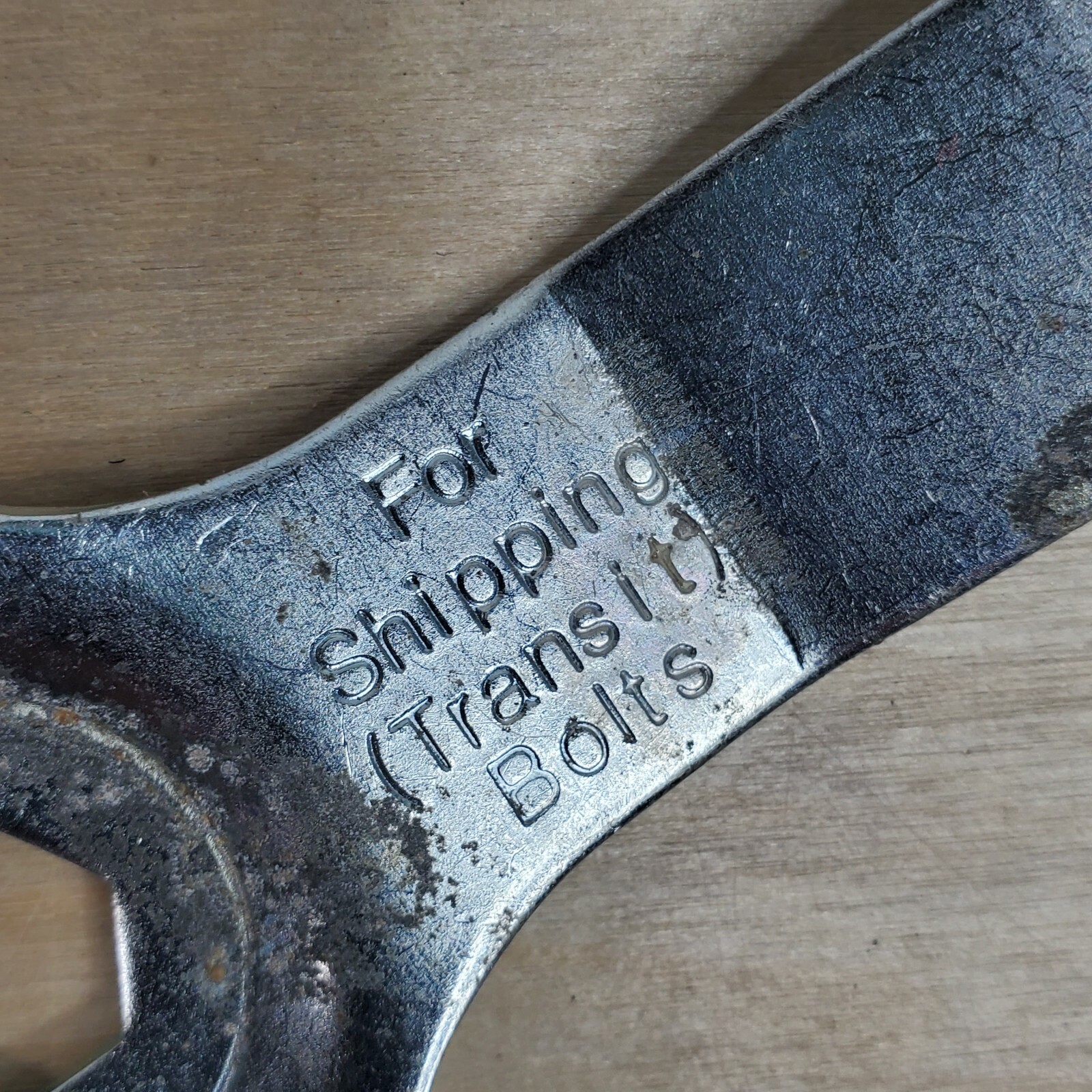 Wrench For Shipping Transit Bolts Silver Color Tone 6” Long 1/2” 7/8” 5/8”