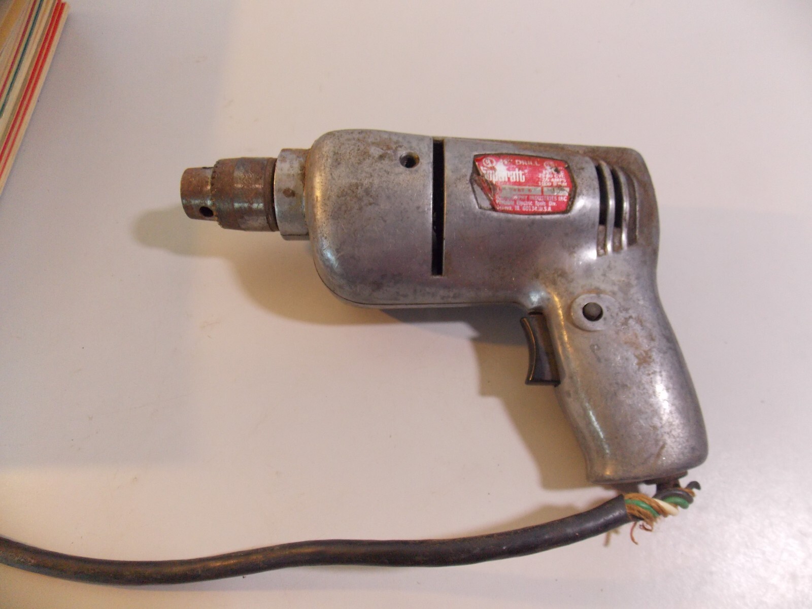 G.W. Murphy Ind. ~ Shop Craft 3/8″ Drill Model 48T6 w/Chuck Key ~ TESTED