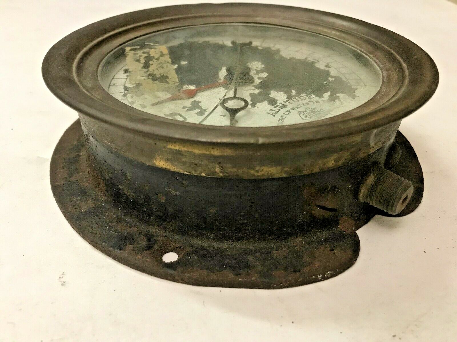Vintage National Steam Specialty Co. Altitude Gauge