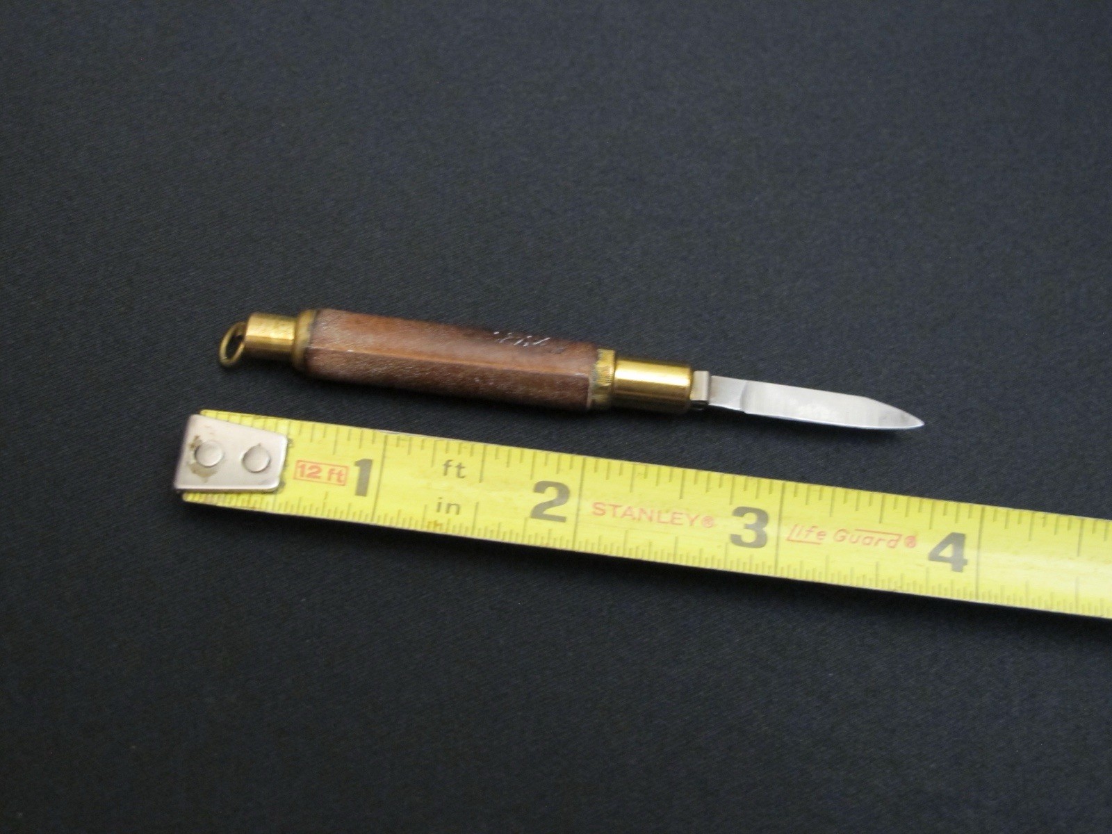 1883 “EAGLE PENCIL CO.” Gravity Pencil sharpener Packet Knife Antique Rare Tool