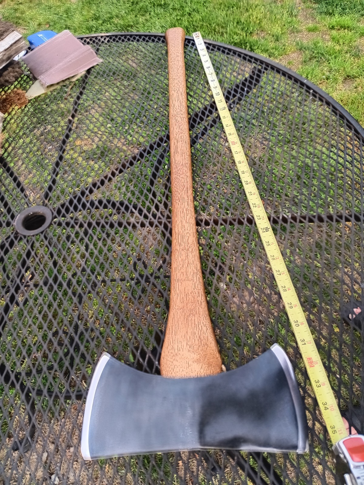 Vintage True Temper Kelly Works Red Warrior Double Bit Axe Restored