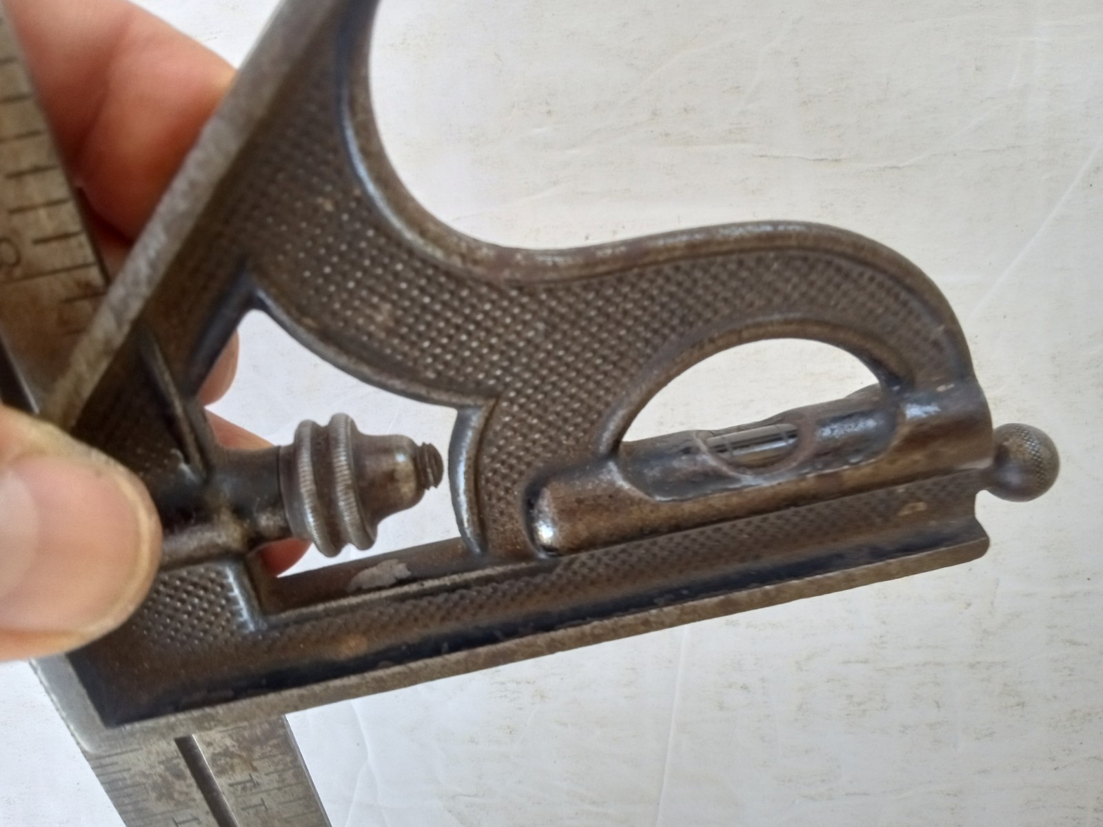 Antique UNION TOOL Co. Orange MA 12″ Adjustable Combination Square & Level Tool