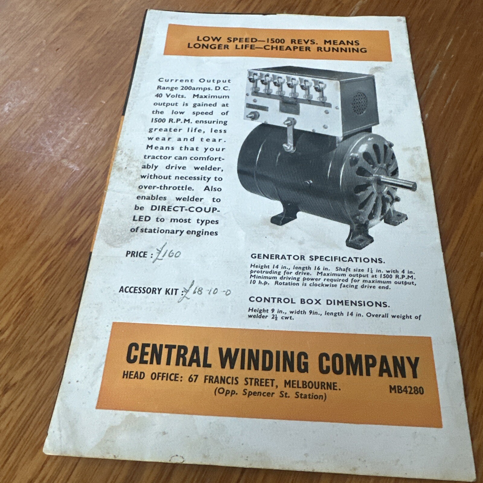 Pyramid Trailer Welder Vintage Brochure Australian Origin
