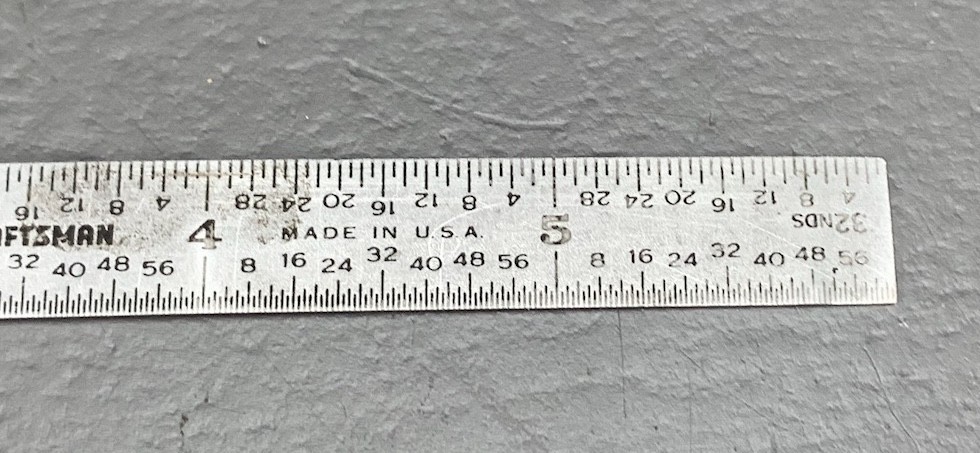 Craftsman No. 40996 6” Stainless Steel Rule T0225