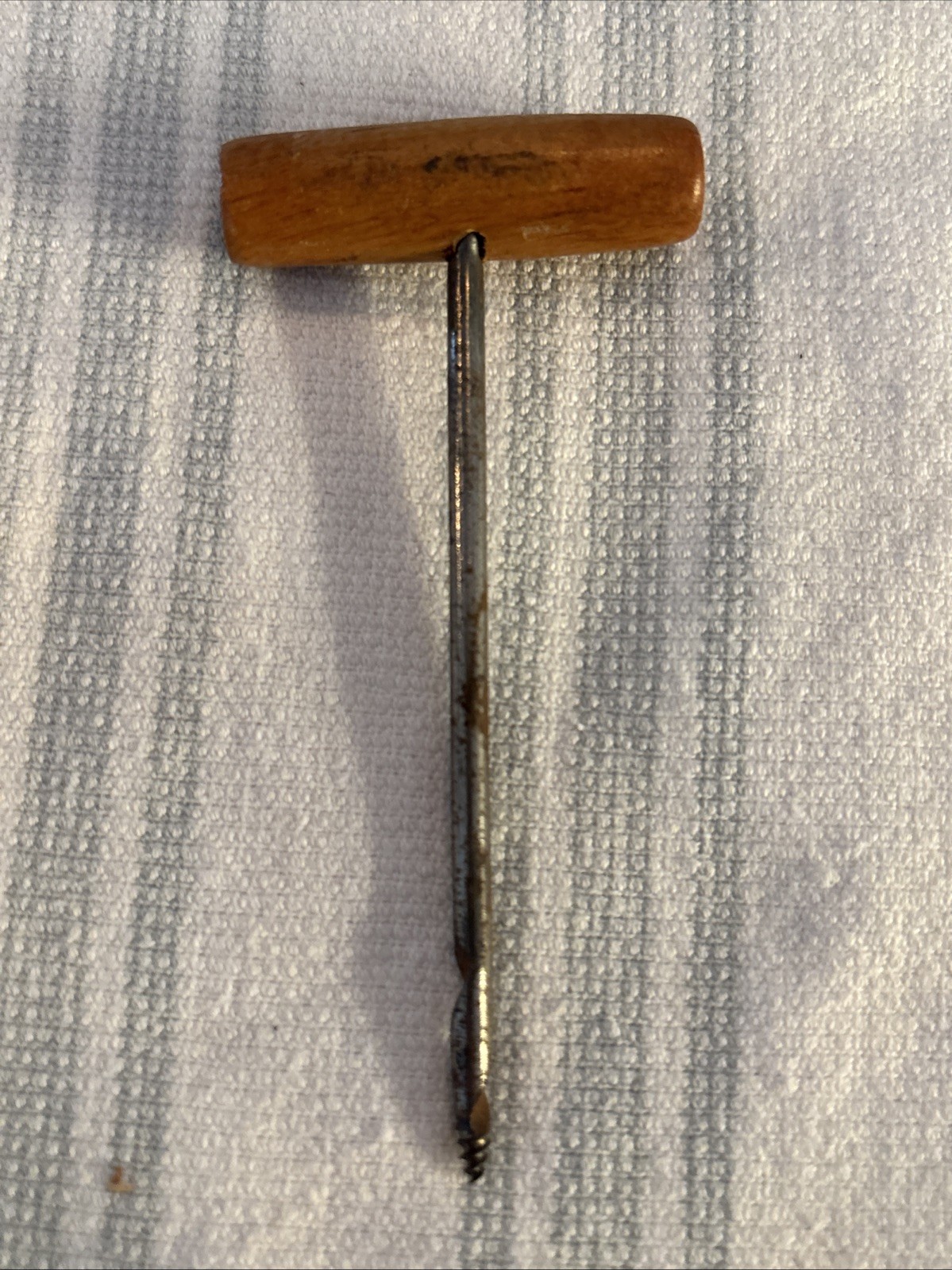 Gimlet Tool Hole Drill Screw Starter Auger Wood T- Handle 4 1/2″ Bore 1/4″ diam