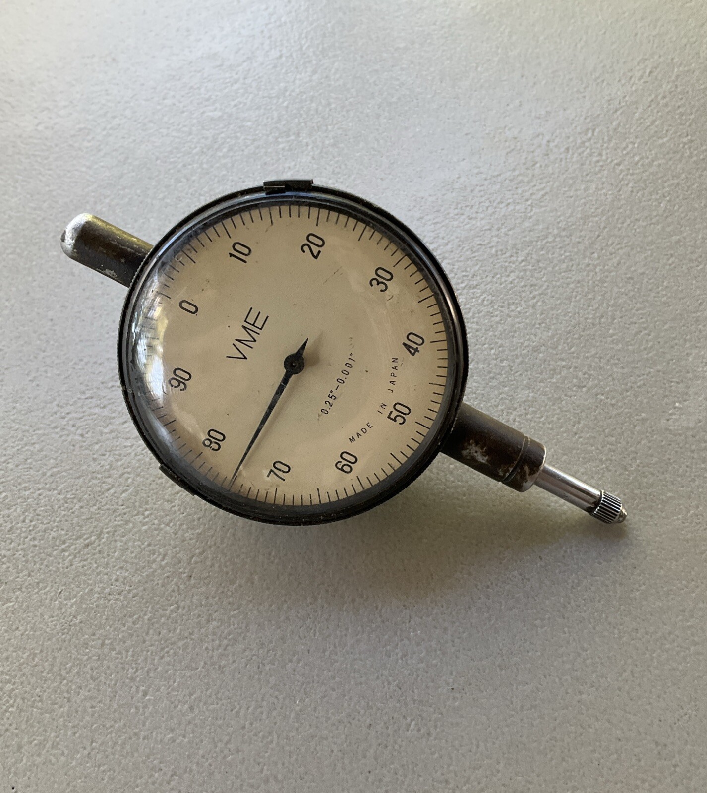 VME 13572 Dial Indicator 0-.25″ Range Vintage Steampunk Japan