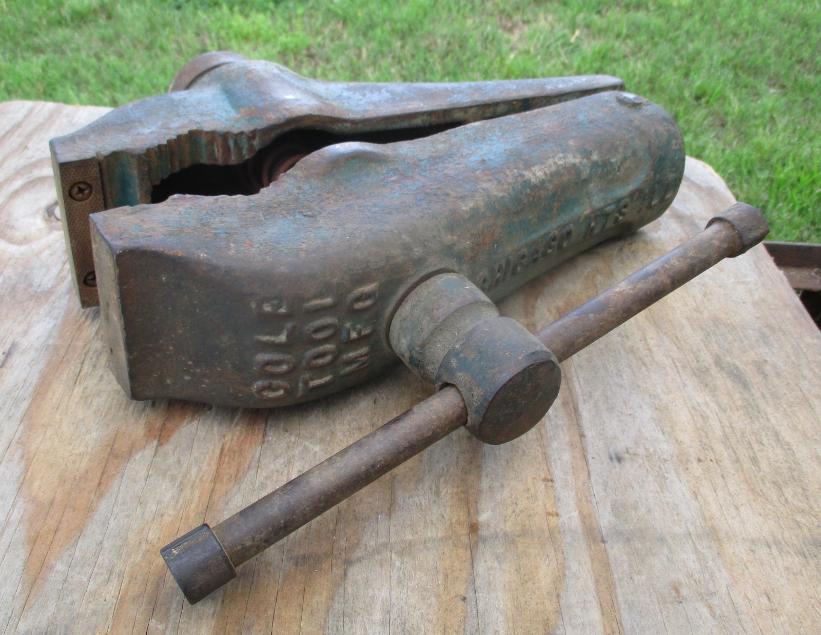COLE TOOL MFG No 11 VISE HEAD MADE IN CHICAGO HEIGHTS ILLINOIS