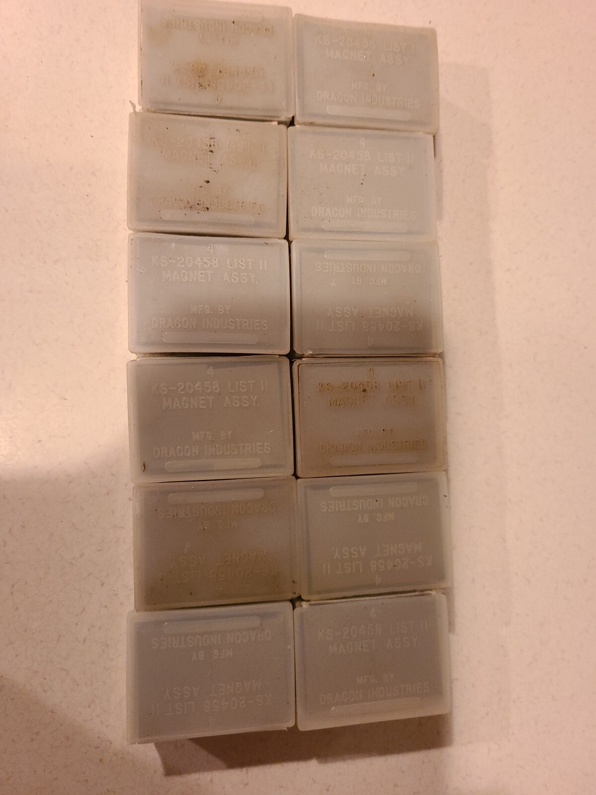 Harris Dracon LOT of Telco Surface Magnets Connecting Blocks KS-20458 Cabinets
