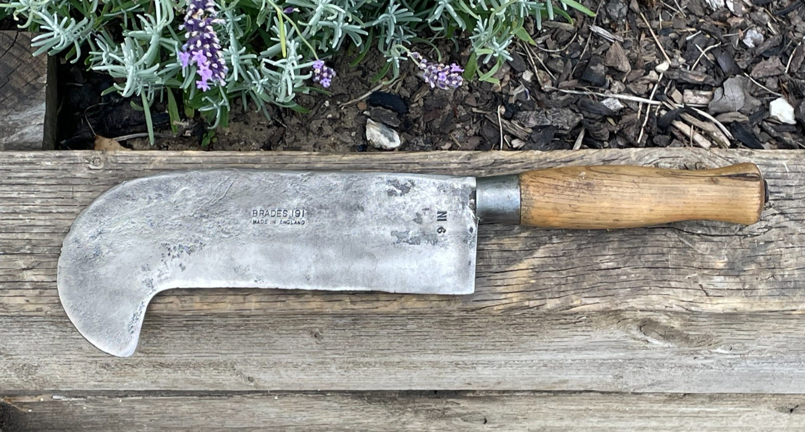 Vintage BRADES 191 9″ Billhook Slasher Hedgelaying Garden Tool