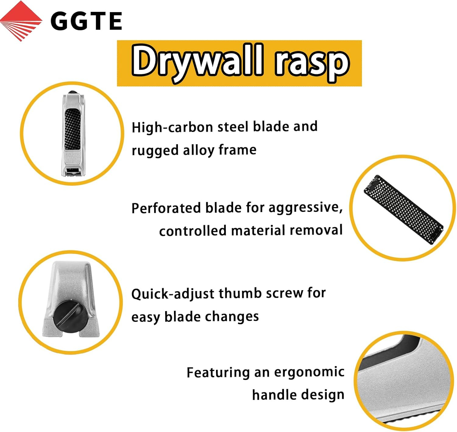 Drywall Shaver for Stanley 21-399, 6-Inch Drywall Rasp Hand Plane, Professional
