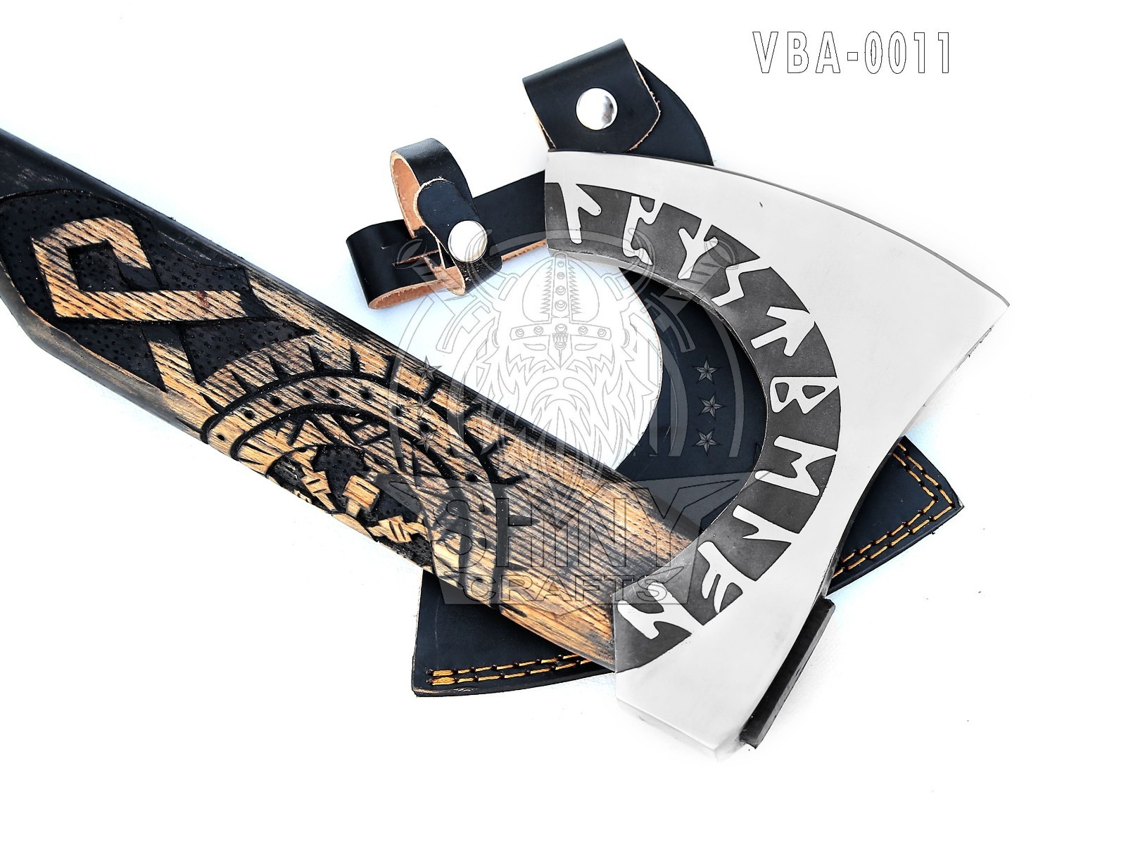 Axes Handmade Viking Axe,Hatched Norse Battle Axe-40 Long Two Handed Axes VBA-11