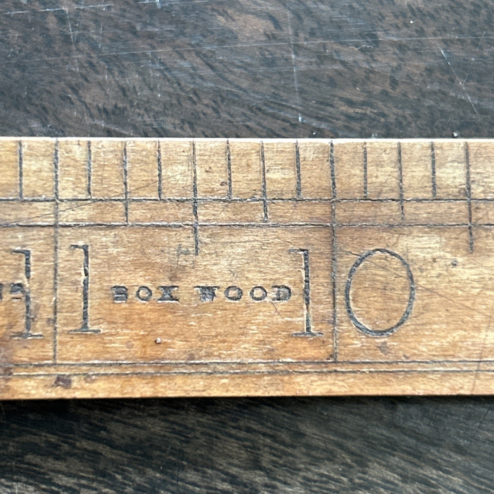 Beautiful Vintage John Ravine & Son Warren Box Wood & Brass Carpenter Square