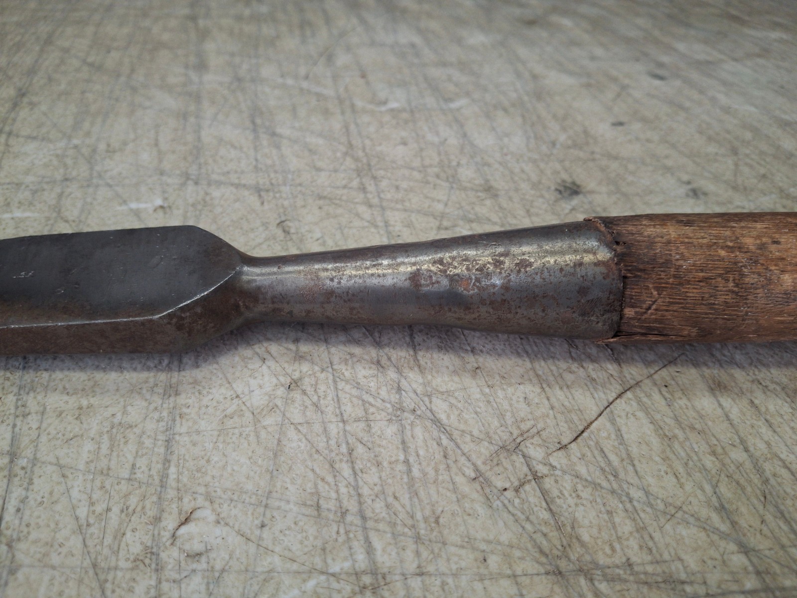 VINTAGE PS&W 1 3/8″ SOCKET SLICK WOOD FIRMER CHISEL Peck, Stow & Wilcox
