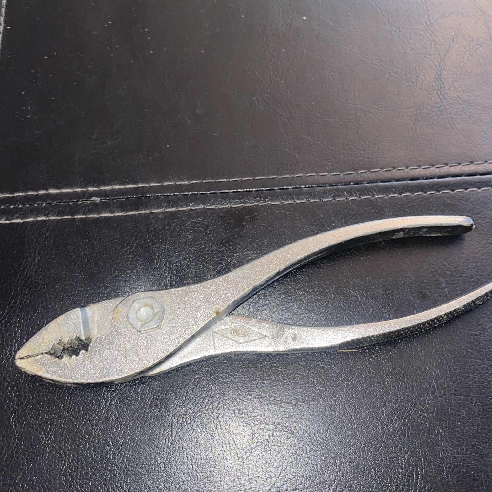 Vintage Motor Spec Pliers Duluth K36 Slip Joint Wire Cutter USA Diamond Tool