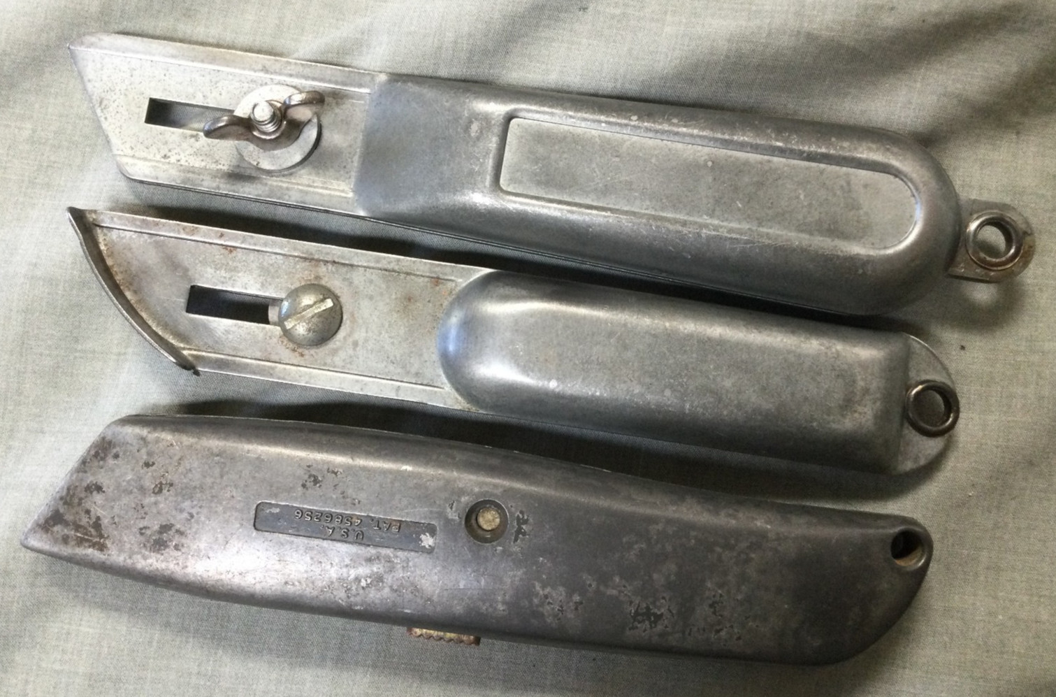 Vintage Utility Razor Knife – Lot Of 3 – Klein Tools – Modern Specialties Kutto