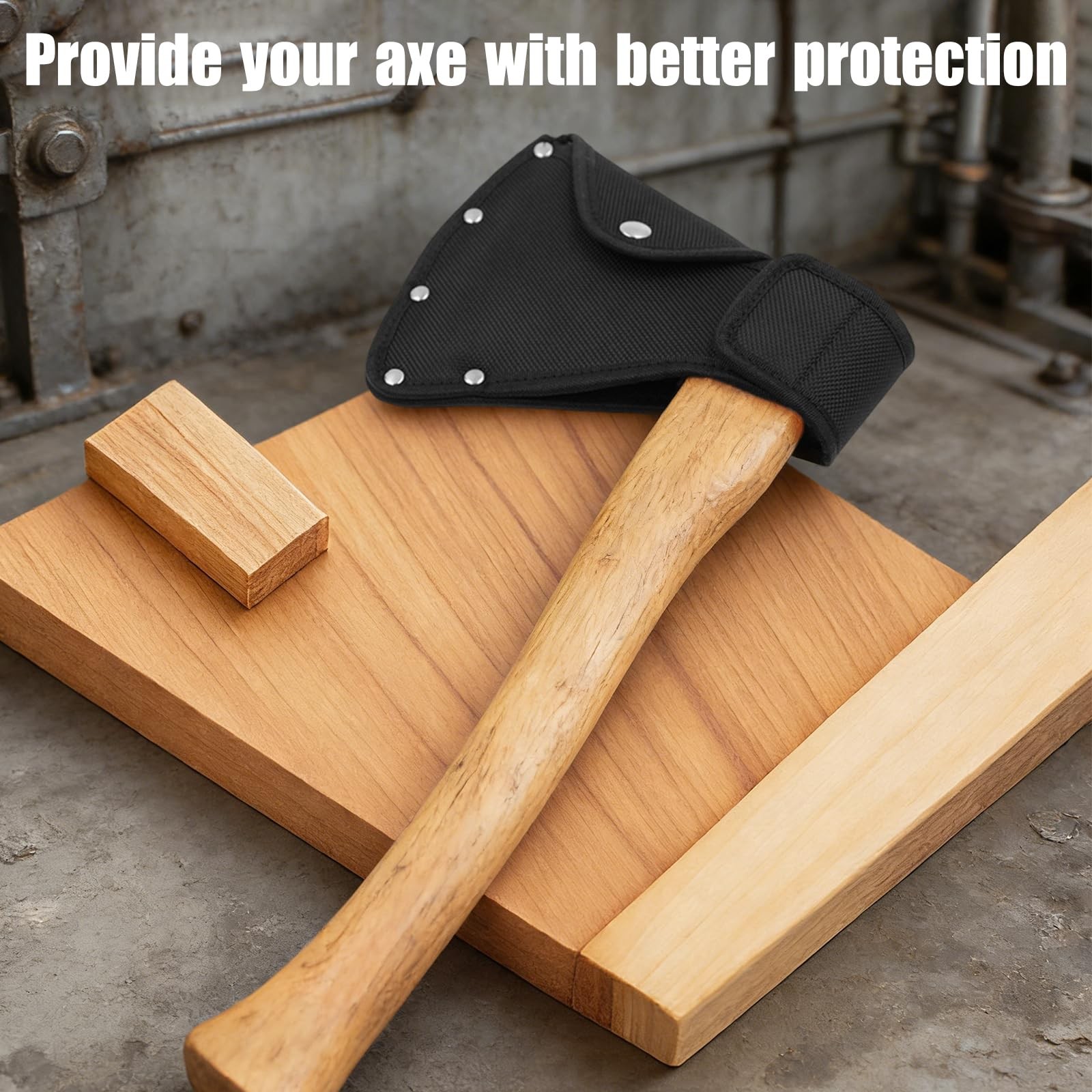 AKYZO Black Hatchet Head Sheath, Axe Sheath Cover for 1-1/4lb Axes,