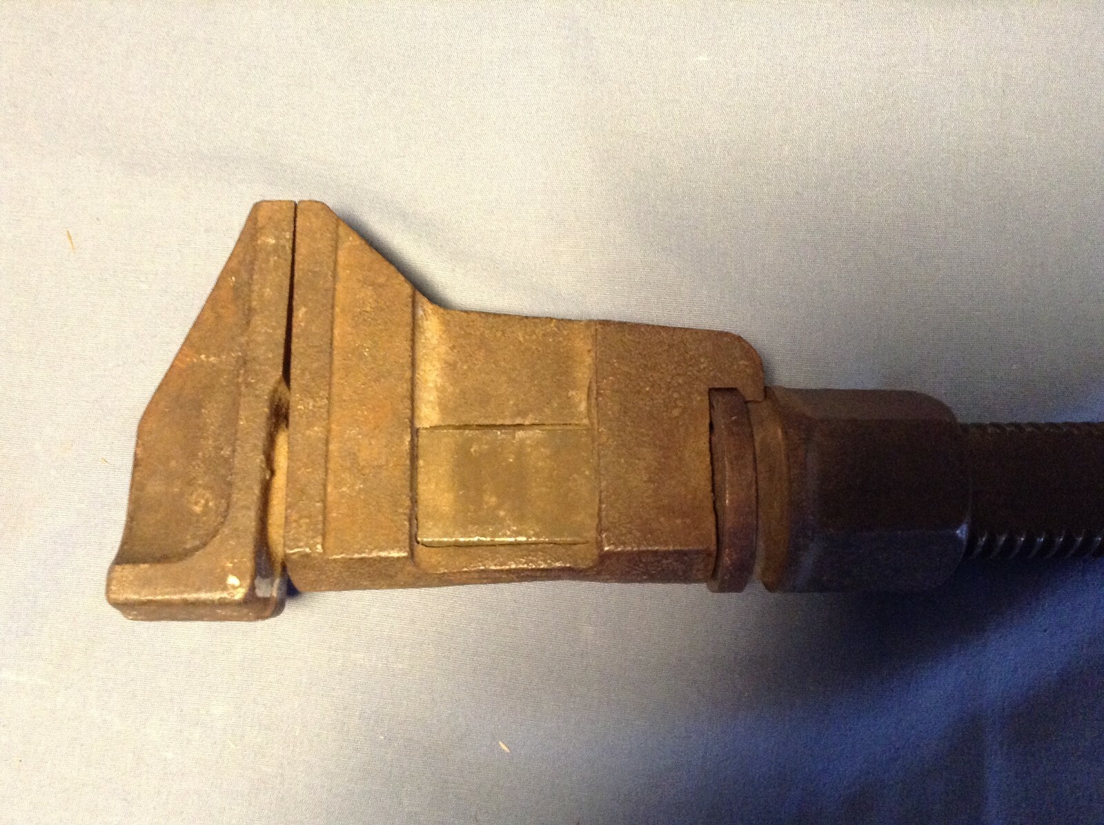 VINTAGE RARE C.M.ST.P.&P. RR RAILROAD Bemis & Call 18″ Monkey Pipe Wrench No. 90