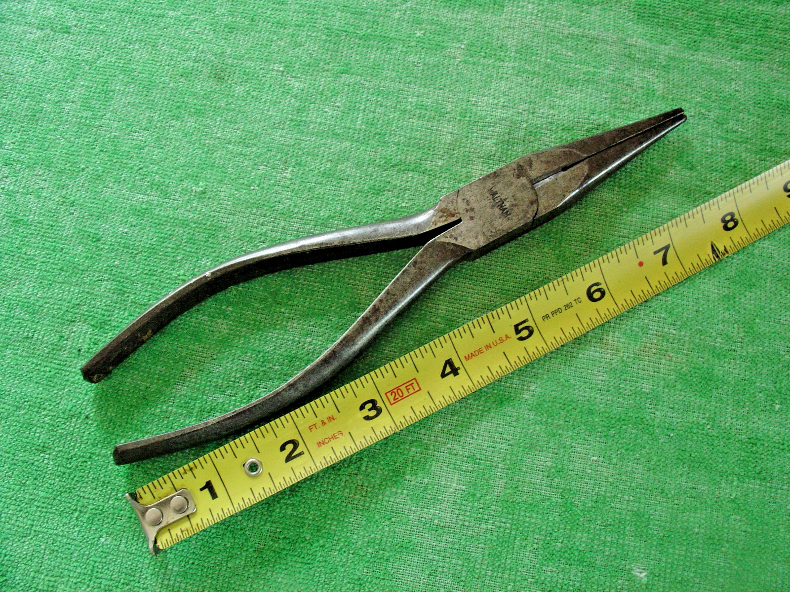 VINTAGE WALTHAM PLIERS 8″ NEEDLE NOISE SIDE CUTTERS MADE IN JAPAN