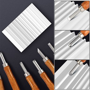 Wood Carving Sharpener, 1000 Grit Whetstone with More Grooves Sharpening Stone