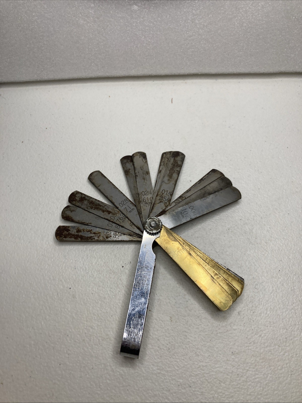 Vintage Craftsman 40811 USA Feeler Gauge Spark Plug Gap Tool USA -AU