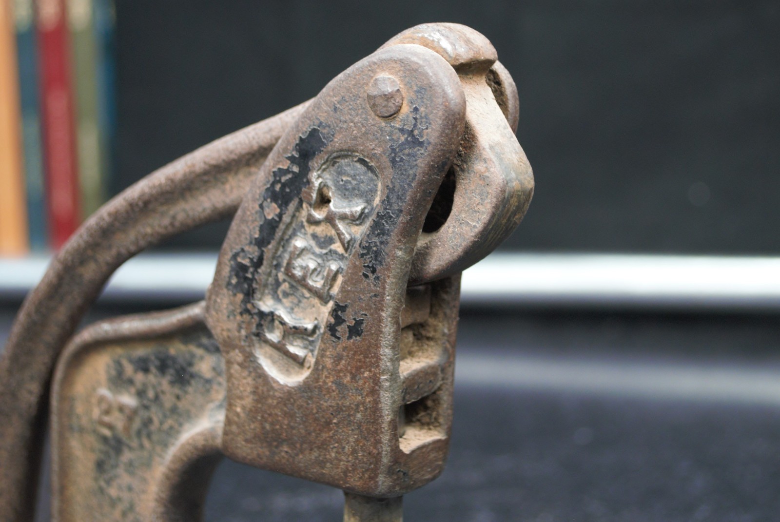 Vintage REX Tool #27 brake rivet cast iron press tool PAT OCT 9 1900