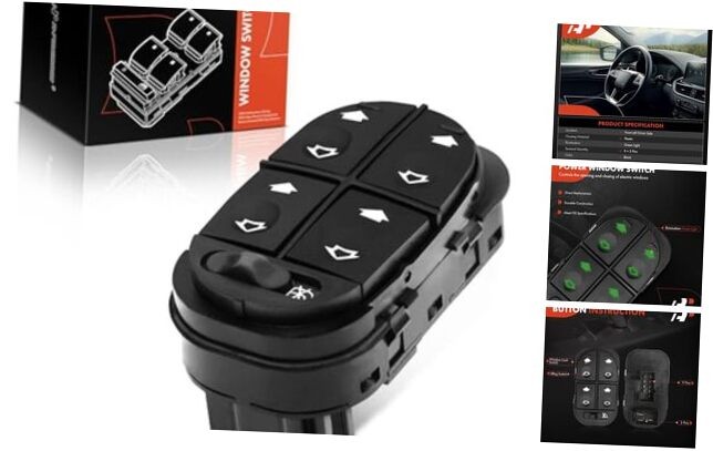 Driver Master Window Switch for Ford Contour 95-00 Mystique 95-00 F5RZ14529B