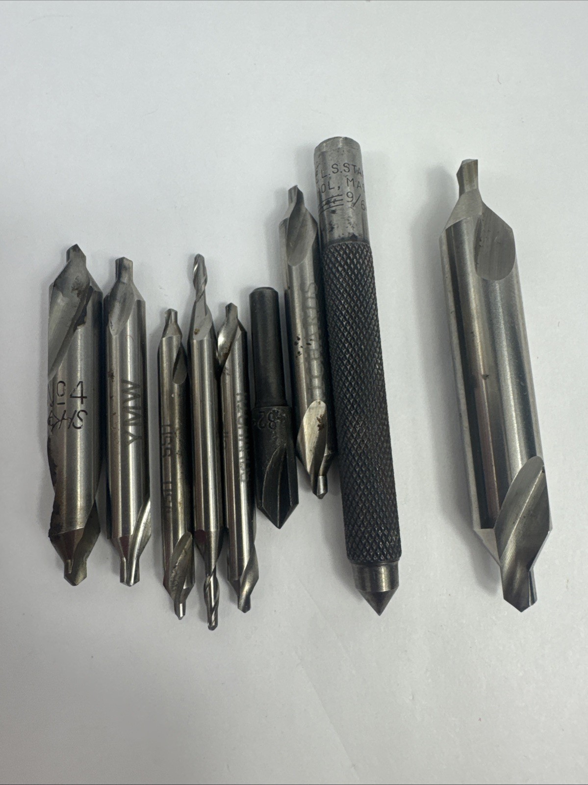 Lot of 18 Vintage Machinist Tools Double End Center Drill Countersink Bits