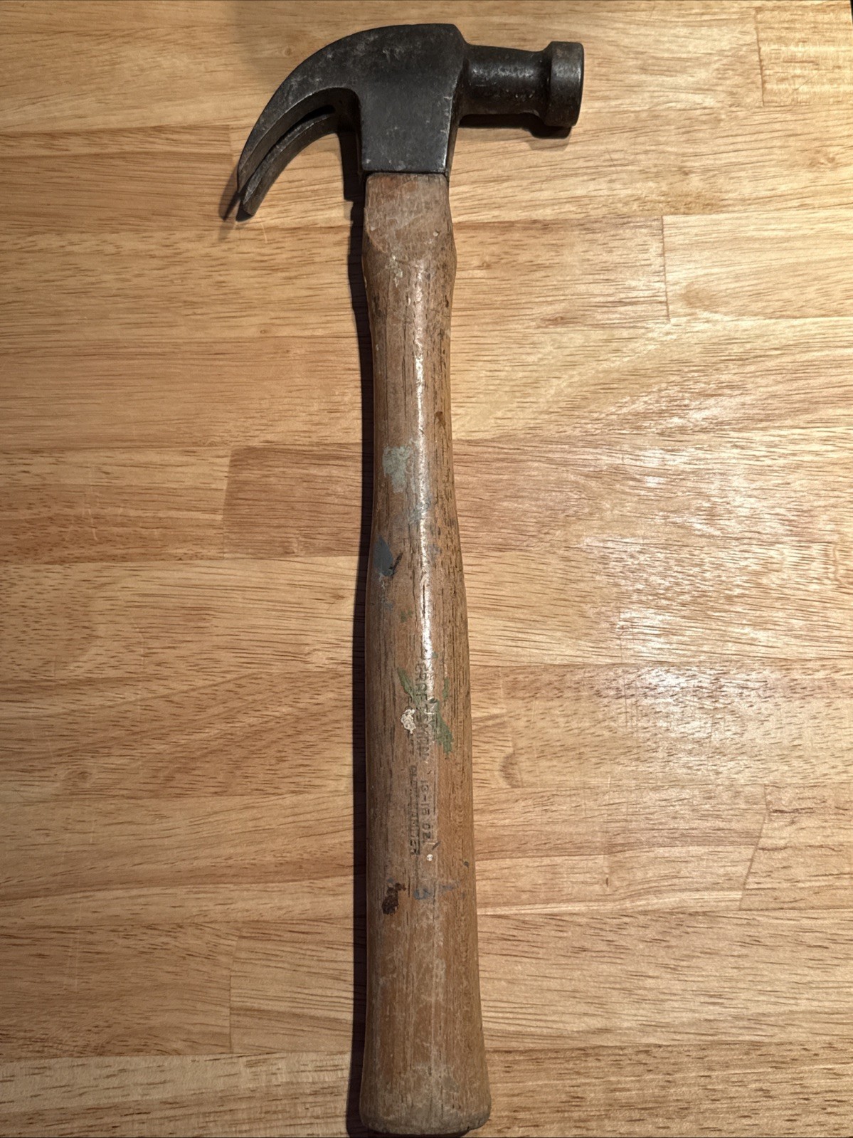 VTG Stanley Claw Hammer 13-16 Oz Wood Handle