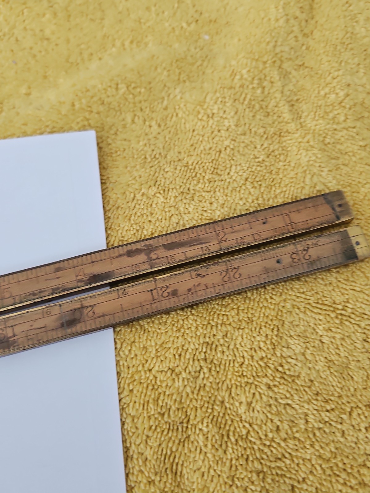 Vintage Antique Stanley No.54 Folding Ruler 24″ 4-fold Sweetheart Era 1920s…