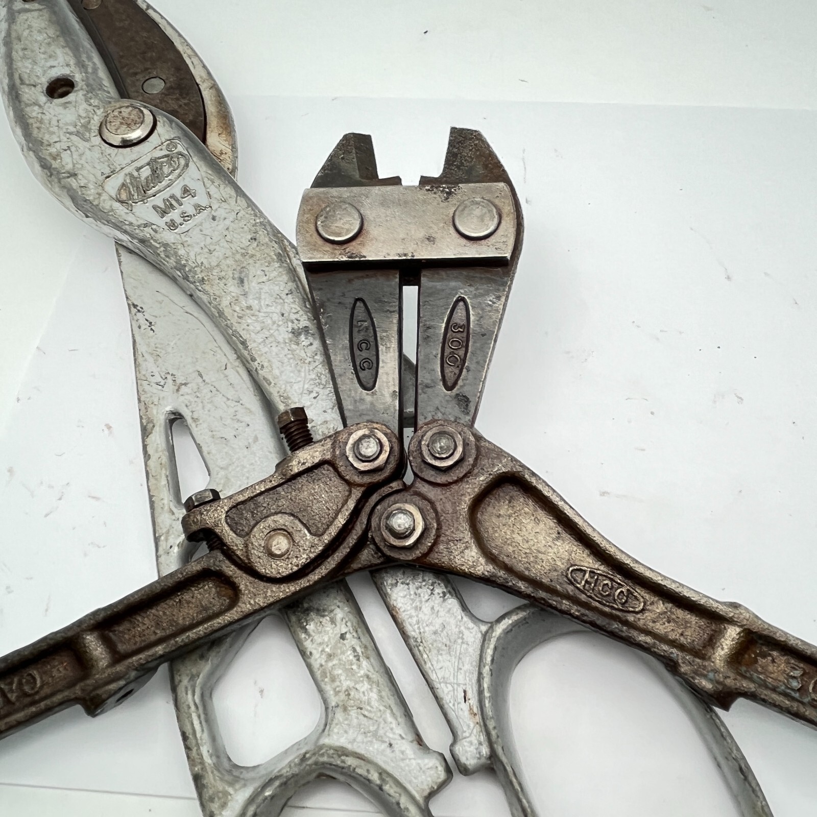 Vintage MALCO M14 Shear & MCC Model-31 300mm Crimper Cutter Japan