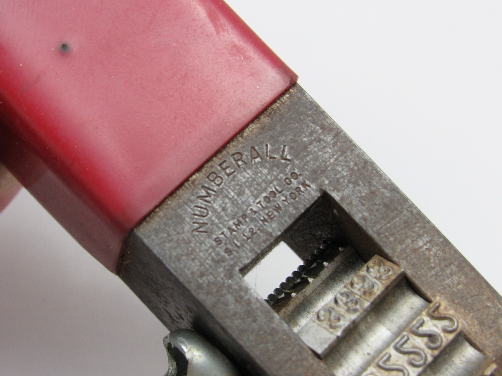 RARE Numberall 5 Digit Number Stamp Punch Tool USA Vtg Metal Stamping Model 60