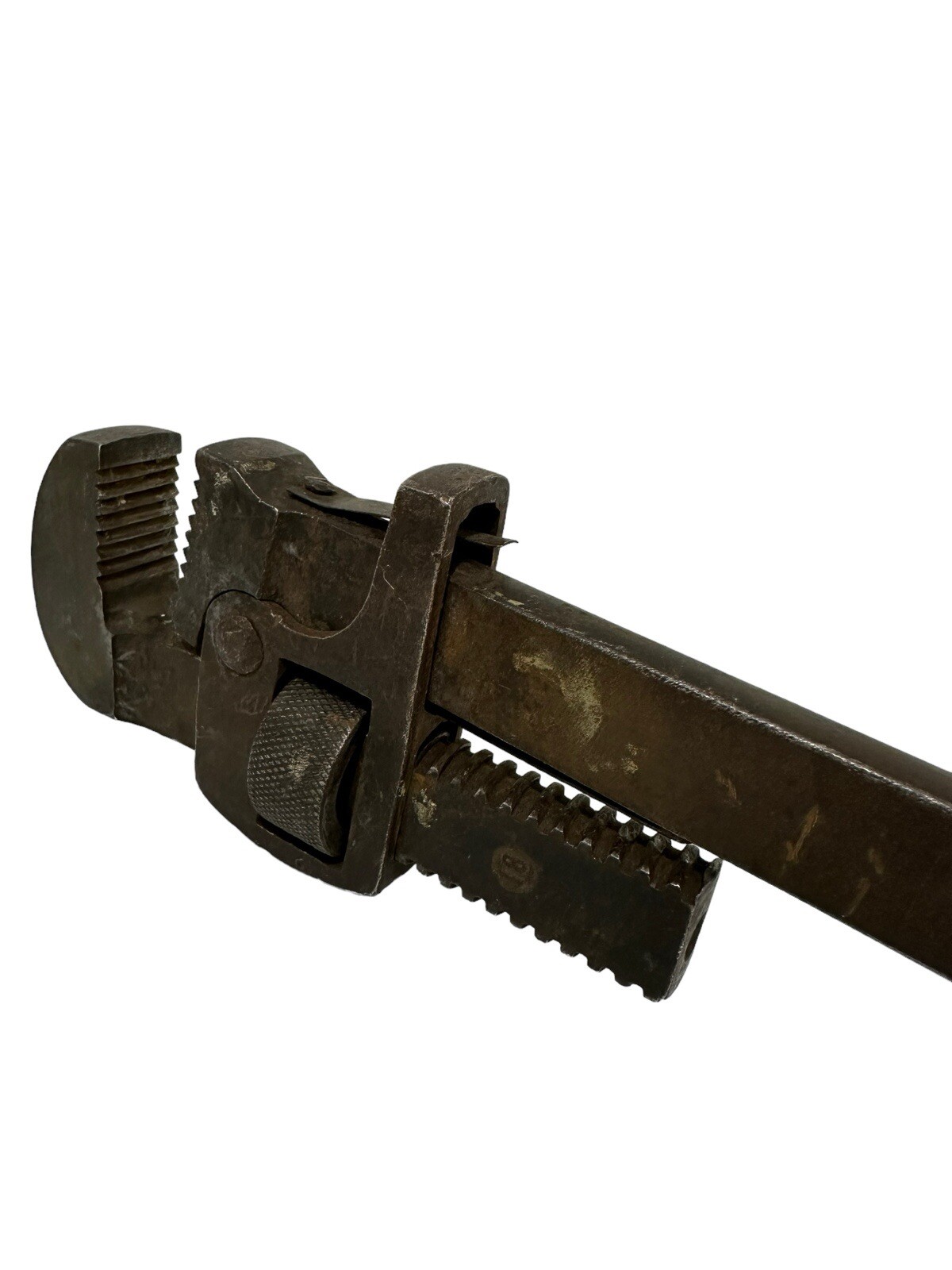 Vintage Steel 19” Pipe Monkey Wrench Adjustable Plumber USA Steam Home Decor