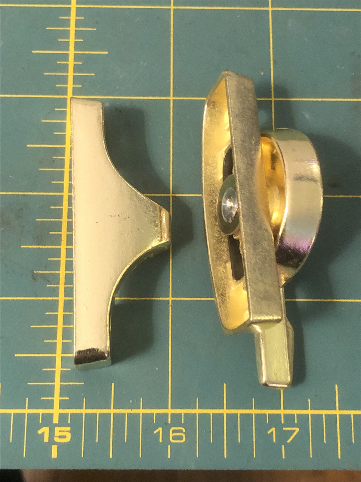 1970’s Cast Brass Heavy Duty Window Sash Lock National MFG Co. Sterling IL USA