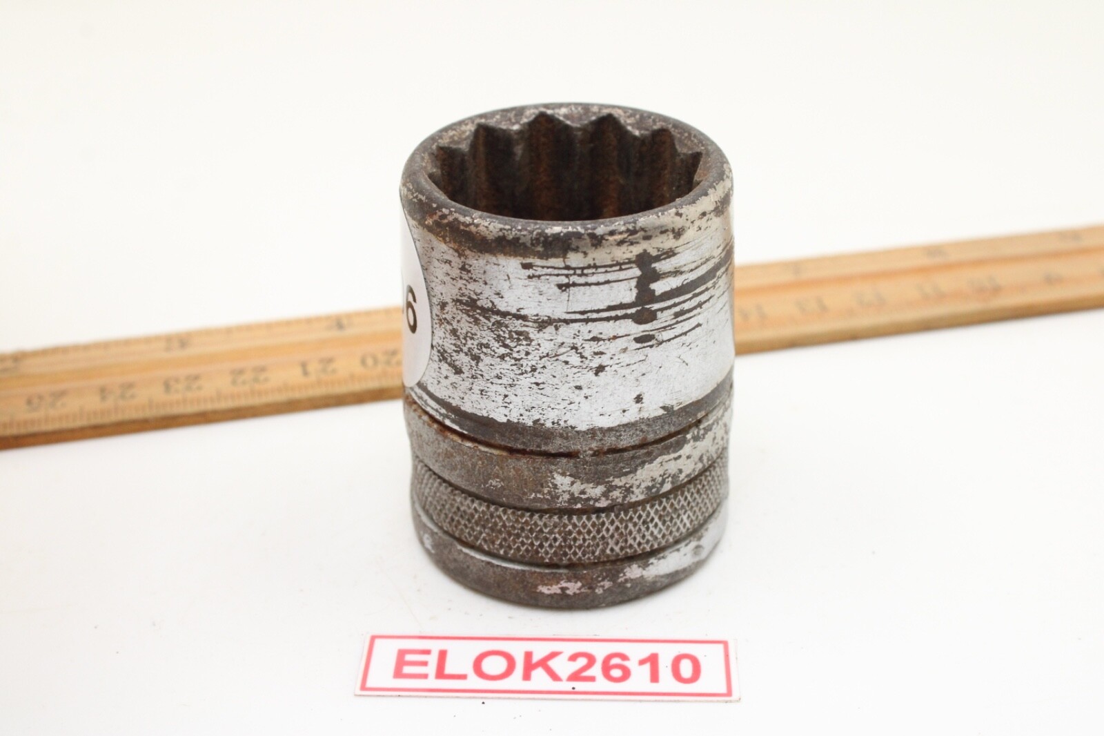 Vintage Craftsman 1 -5/8″ 12 Point 3/4″ Drive SAE Chrome Knurled Socket USA